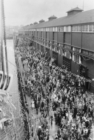 STREAMERS AT DOCK-SIDE